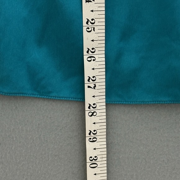 Dolce & Gabbana Women Top 46 IT 10 US Blue Silk Satin Secretary Self Tie Classic - Picture 13 of 16